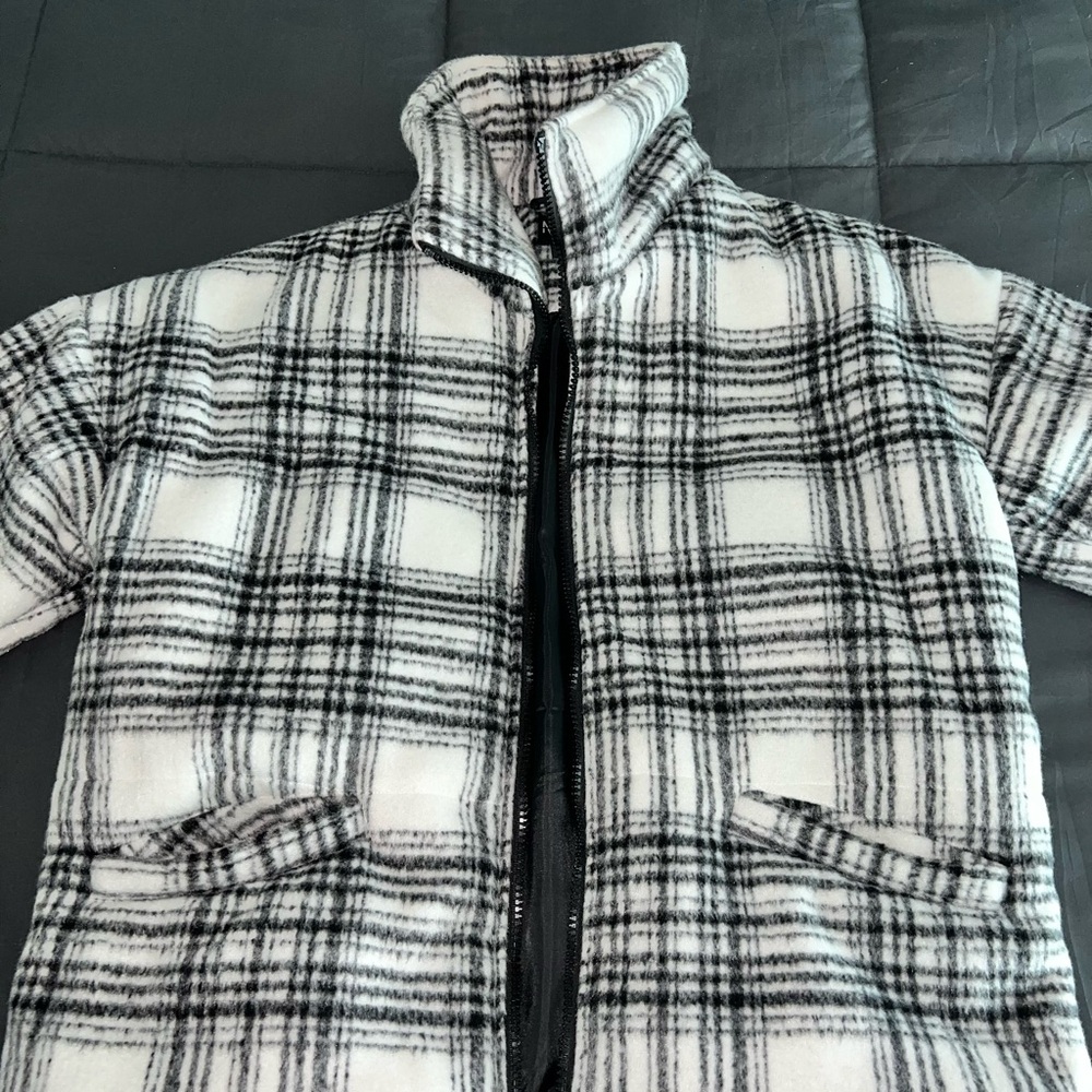 BoohooMAN Flannel Wool Coat